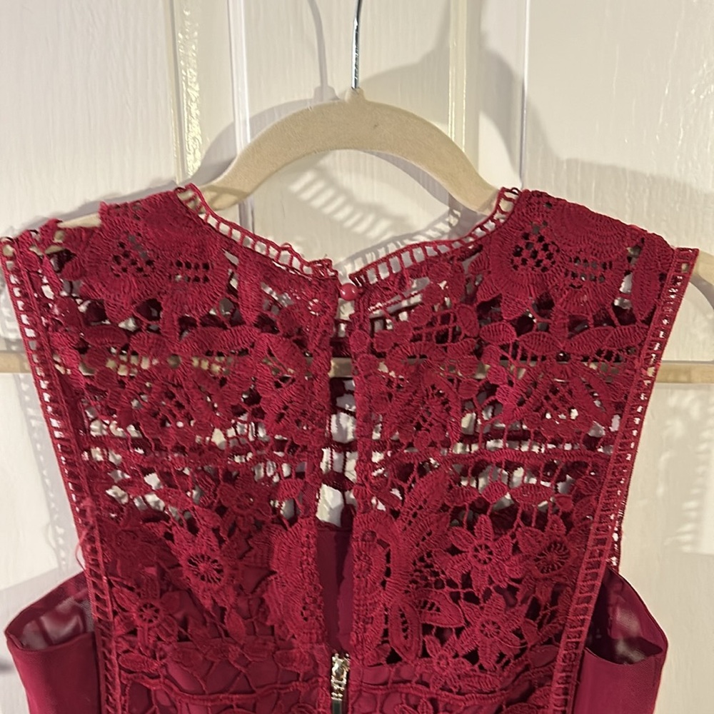 Romeo + Juliet Deep Burgundy Red Dress - image 5